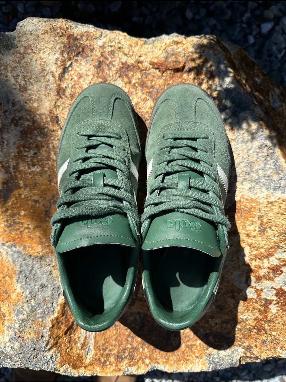 Gola Evergreen & White Suede Classic Viper - Picture 4 of 6